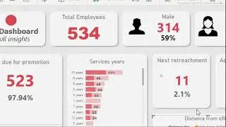 POWER BI Tutorial From BEGINNER to Pro Level HR Power BI report. #powerbi #datascience #beginners