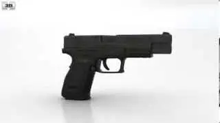 Springfield Armory XD (HS2000) 5 inch compact 3D model by 3DModels.org