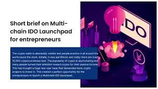 Introducing Multi-chain IDO launchpad- The new trend in the crypto world