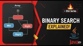 Binary Search Algorithm In Java |DSA Course in JAVA