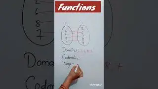 what is Domain ,codomain and range in function.
