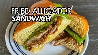 Fried Alligator Sandwich