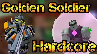 Golden Soldier and support in Hardcore mode Roblox Tower Defense Simulator