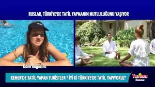 RUSLAR TÜRKİYE’DE TATİL YAPMANIN MUTLULUĞUNU YAŞIYOR!