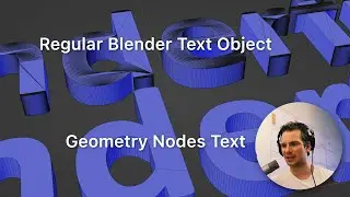 Blender Tutorial - GeoNodes Text Part 1 - Better 3D Text with Geometry Nodes 