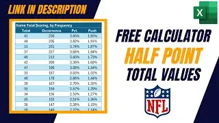 How to Calculate NFL Half Point Total Values | Free Download | Sports Betting