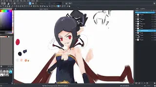 Vampire OC Speedpaint | Krita Anime Speedpaint