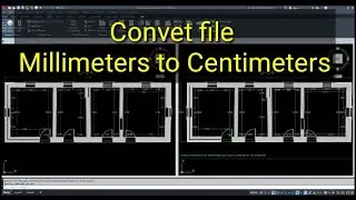 How to convert AutoCAD file millimeter to meter or in centi meter in just few steps