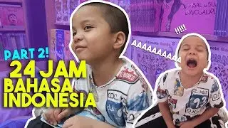 Ngomong Bahasa Inggris Dihukum TERIAK DI MALL! Qahtan Malu Banget! | 24 Jam Bahasa Indonesia #PART2