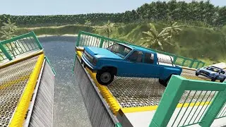 Bascule Bridge vs Cars - BeamNG drive