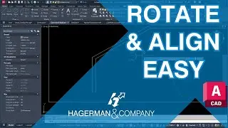 AutoCAD Rotate Any Object to Align with Another Object! Rotate Reference Tutorial & Tips