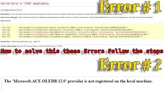 The Microsoft Jet OLEDB 4 0 provider is not registered on the local machine