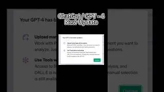 ChatGpt 4 New Update | GPT 4 New Update #chatgpt #gpt4 #chatgptupdate #ai #aitools