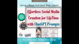 The Lifetime of Countless Effortless Social Media Content Creation Using ChatGPT Prompts.
