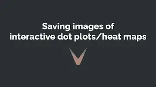Saving images of interactive dot plots and heat maps