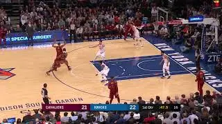 LeBron James And Enes Kanter Exchange Words Cavs vs Knicks 11-13-17