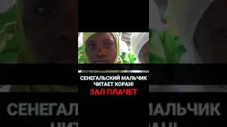 Сенегальский мальчик читает Коран и зал плачет