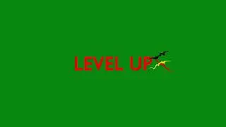 Flash Level Up Glitch Text Effect Green Screen Overlay Motion Graphics 4K UHD Copyright Free