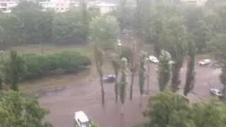Харьков.Героев Труда.Ливень.27.06.2013