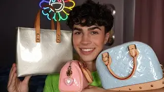 ASMR- Bag Collection👜 (bag/purse tapping scratching sounds)