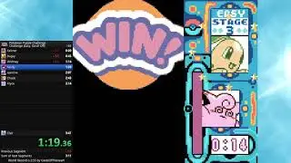 [Obsolete] Pokémon Puzzle Challenge (Challenge, Easy, Scroll Off) in 3:33! [Speedrun]