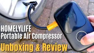 HomelyLife Portable Air Compressor Review // ZC006 Rechargeable Tyre Inflator