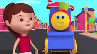 Боб поезд | Колеса на поезде | детские рифмы | Дошкольная песня | Bob Train | Wheels on the Train