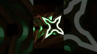 Making metal Ninja Stars that glow!! Full video on my channel 