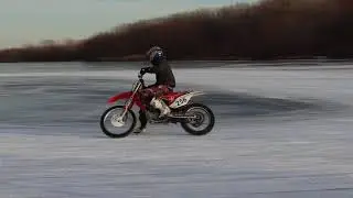 Кроссовые мотоциклы на льду / Drift 2021
