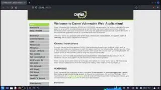 (DVWA) Damn Vulnerable Web Application kali linux setup