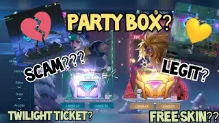 Party Box Free Skin | Twilight Ticket (advanced) | Exchange for skin token| Mobile Legends Bang Bang