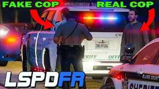 Crazy Police Impersonator Pulls Over Real Deputy Sheriff! - GTA 5 LSPDFR