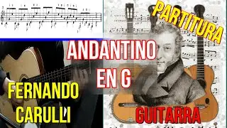 Andantino en G, Fernando Carulli + Partitura