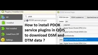 How to install PDOK service plugins in QGIS to download DSM and DTM data | 
