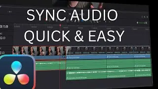 How to Sync AUDIO AND VIDEO In Davinci Resolve