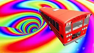 #beamngdrive - School Bus Crashes & Jumps 157