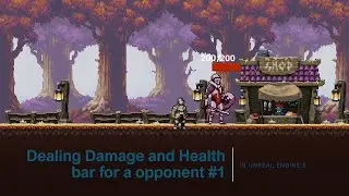 Creating Health Bar and Damage Mechanics in Unreal Engine 5 for 2D Games.