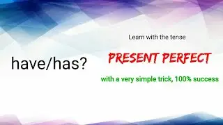 no confusion in using  have/has with the present perfect tense