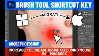 Adobe Photoshop Brush Sizing Shortcut Key in Macbook | Adobe Shortcut keys for MAC
