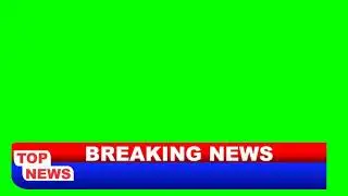 News Green Screen LowerThird Breking News Free Use