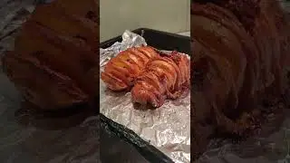 Картошка с Беконом и сыром Моцарелла #рецепт #сыр #картошка #моцарелла #бекон #вкусно