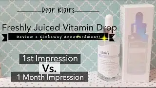 Dear Klair's Freshly Juiced Vitamin Drop Review -- Giveaway [END]