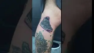 Little shoe tattoo