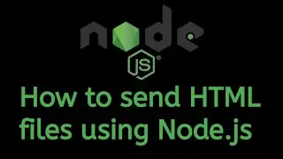 How to send HTML files to users using Node.js | 