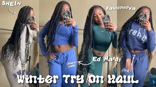 HUGE WINTER TRY ON HAUL 2025 | SHEIN, Forever 21, Ed Hardy, Fashionova