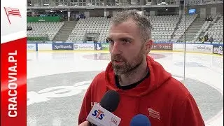 Mateusz Rompkowski po meczu z Niomanem Grodno w Finale Pucharu Kontynentalnego (10.01.2020)