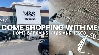 Come Shopping With Me | Home Bargains, M&S and Tesco | Kat Saves