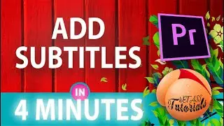 How To Add Subtitles In Premiere Pro CC Quick and Easy