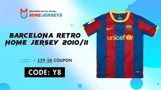 Barcelona Retro Home Jersey 2010/11 - Minejerseys Unboxing Review #soccer #cheapjersey #barcelona