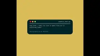 Python txt - Count the number of lines in a text file
